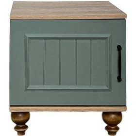 Resim Gülsün Komodin Küf Yeşili Renk Mdf Gövde Rehau Kapak Gürgen Ağacı Ayaklı Diğer 