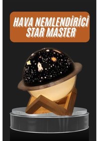 Resim Aromaterapi Hava Nemlendirici Gece Lambası Uzay Model Satürn Oda 