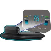 Resim Gplus C1 Hud Head Up Display Obd ve Gps Destekli 4 Fonksiyon Araç Data Yansıtıcı Alarmlı Erken Uyarı Sistemi Hız Devir Gösterge Ekranı 