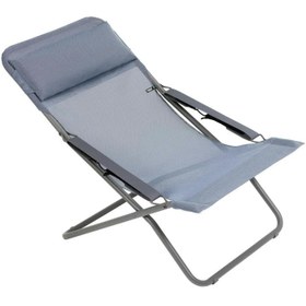 Resim Transabed Batyline® Iso Şezlong, 3 Kademeli Ayar, UV ve Suya Dayanıklı - Mavi 