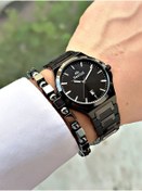 Resim Bentini Takvimli Erkek Kol Saati – Çelik Kordon, Su Geçirmez, 2 Yıl Garantili, Hediye Bileklik 