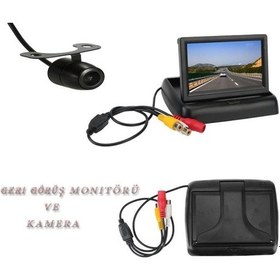 Resim Koto 4.3" Geri Görüş Ekranı Katlanabilir Ekran Ve Kamera (544425689) 