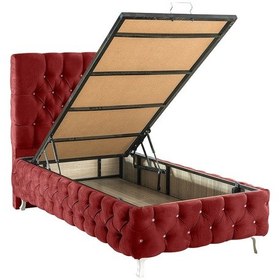 Resim Setaymobilya Baza, Cappy Lux Tek Kişilik Bordo Baza + Başlık, Setay 