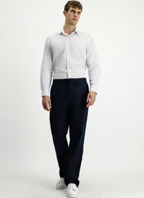 Resim Kiğılı Regular Fit Standart Kesim Likralı Kanvas / Chino Pantolon 