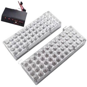 Resim Flaşlı İkaz Lambası 96 Led Kırmızı Kırmızı / Lapa19-4 Renkli 