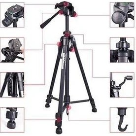 Resim Deyatech Weifeng 3570 Pro Tripod Çep Telefonu Tutucu Hediyeli Dslr,Slr Tripod 170Cm Kamera Tripod 