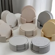 Resim 5 adet/set Silikon Altlık Seti Depolama Kutusu ile - DIY Epoksi Reçine Yuvarlak Altlık Silikon Kalıpları - Esnek, Yüksek Sıcaklık Dayanıklı, Temizlemesi ve Çıkarması Kolay 