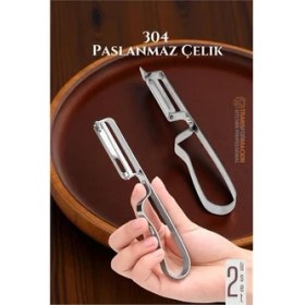 Resim Soyacak Seti Sebze Soyacağı Profesyonel Paslanmaz Çelik 2 Li Set 