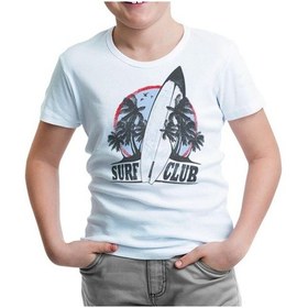 Resim Lord Tshirt Surf Club - Board Beyaz Çocuk Tshirt 