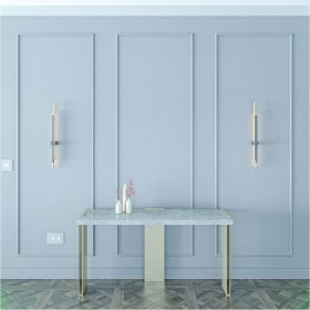 Resim Birdeco Home Dekoratif Boyanabilir Montaja Hazır Duvar Çıtası,önceden Kesilmiş Astarlı Kendin Yap Kit (P26) 