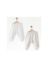 Resim Andywawa Hello Elephant 2 Parça Bebek Patikli Pantolon Ac26585 Beyaz 