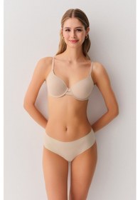 Resim Suwen Invisible Lazer Kesim Midi Slip Külot Sw9936089 Ten 