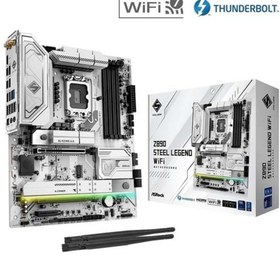 Resim Genel Markalar ASROCK Z890 STEEL LEGEND WIFI7 DDR5 HDMI-DP TYPEC PCIE 5.0 1851P ATX 