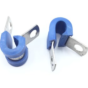 Resim GÜMRÜK BEY MS21919WCJ4 1/4" Çap Döngü Tipi Florosilikon Yastıklı Destek Kelepçesi – Paslanmaz Çelik | 10 Adet 