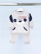 Resim MinikButik Erkek Bebek Figürlü Ikili Takım 