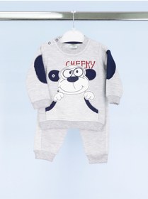 Resim MinikButik Erkek Bebek Figürlü Ikili Takım 