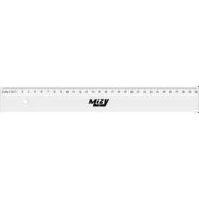 Resim Şeffaf Plastik Cetvel 30cm 