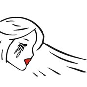 Resim Ağlayan Kız Sticker (531106069) 