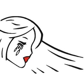 Resim Ağlayan Kız Sticker (531106069) 