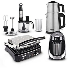 Resim Stilevs Premium Serisi STM80051 Inox 4'lü Paket 