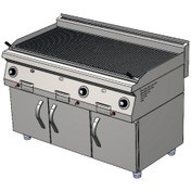 Resim Karacasan Endüstriyel 900 Seri Dolaplı 120 Cm Doğalgazlı Sulu Balıksırtı Izgara Krcs.eızdsbg.1290 