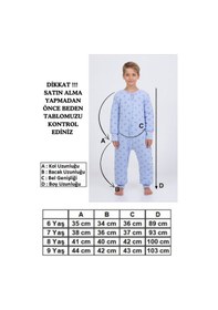 Resim Cantoy Erkek Çocuk Kalın Elyaf Dolgulu Premium Kalite 2.5 Tog Desenli Uyku Tulumu-mavi-siyah Mavi - Siyah 