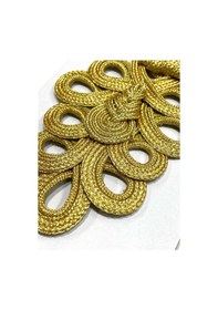 Resim Örgü Düğme / Japon & Çin Düğmesi / Büyük Örgü Düğme / - Gold 