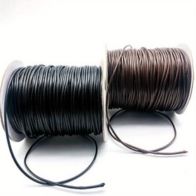 Resim 0.5mm/0.8mm/1.0mm/1.5mm/2.0mm mum ip DIY ip bileklik kolye kolye süsü örgülü ip aksesuarları 