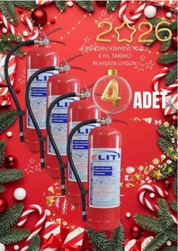 Resim Elit Yangın Güvenlik Sistemleri Ruhsata Uygun 6 Kg Kuru Kimyevi Tozlu Yangın Söndürme Tüpü 