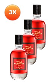 Resim Avon Wild Country Rush Erkek Parfüm Edt 75 Ml. Üçlü Set 