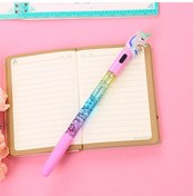 Resim Çılgıntrend Unicorn Temalı Işıklı Sulu Pullu Kalem​ 