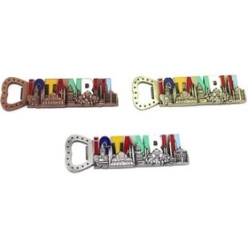 Resim İstanbul Yazısı Metal Magnet Ve Açacak 