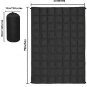 Resim Lantian Seyahat Battaniyesi Açık Pelerin Uyku Tulumu Su Geçirmez Sıcak Pelerin Klasik Yaz Çok Amaçlı Neme Dayanıklı İpek Pamuklu Klimalı Battaniye Siyah 