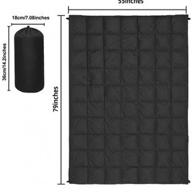 Resim Lantian Seyahat Battaniyesi Açık Pelerin Uyku Tulumu Su Geçirmez Sıcak Pelerin Klasik Yaz Çok Amaçlı Neme Dayanıklı İpek Pamuklu Klimalı Battaniye Siyah 