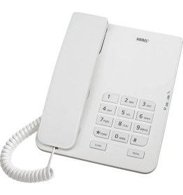 Resim Karel TM-140 Kablolu Ekransız Krem Masaüstü Telefon 