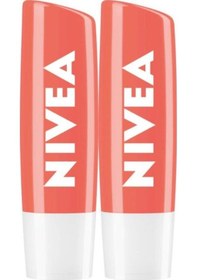 Resim Nivea Şeftali Dudak Bakım Kremi 5.5 ML x 2 