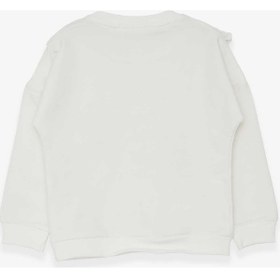 Resim Breeze Kız Çocuk Sweatshirt Güpürlü 1.5-5 Yaş, Ekru-ekru Ekru 
