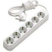 Resim Skygo 6'lı 2 mt Düz Topraklı Grup Priz -81835 