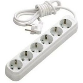 Resim Skygo 6'lı 2 mt Düz Topraklı Grup Priz -81835 