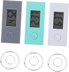 Resim Hemobllo 3 Dijital Saat Çocuklar Anahtarlık Esnek Saat Klipsli Saatler Elektronik Cep Saati Mini Dijital Cep Saati Çocuklar Için Anahtarlık Anahtarlık Küçük Cep Saati Çocuklar Için 