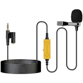 Resim 7ryms S.lav 01 Kollu Mikrofon - Tam Yönlü , 3.5mm Trrs Bağlantı, 6m Kablolu, Canlı Akışta Gerçek Zamanlı İzleme 