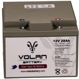 Resim Volan Battery 12 Volt 28 Amper Solar Jel Akü 