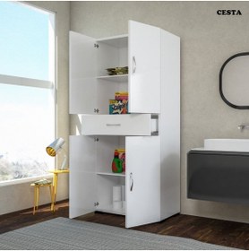 Resim Modilayn Çok Amaçlı Dolap Mutfak Dolabı Banyo Dolabı Ofis Dolabı Çekmeceli Raflı 