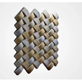 Resim Kaptaş Kapadokya Doğal Taş Fileli Mozaik Ek21 Çapraz Hasır 