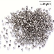 Resim 1800 Adet/40g 304 Paslanmaz Çelik Dört Pençeli Boncuk Makinesi Ucu, 3x2mm Renkli 304 Paslanmaz Çelik 