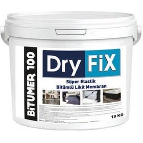 Resim Dryfix Bitümer100 Süper Elastik Bitümlü Likit Membran 18 Kg 