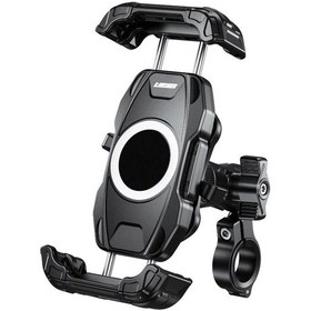 Resim Pro Hsb520 Motosiklet Telefon Tutucu Ayna Bağlantılı Siyah 