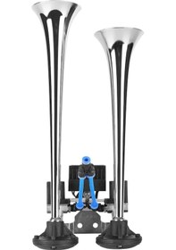 Resim Korna Havali Ikili Dalidali Cift Ses 12V Krom 504586673 