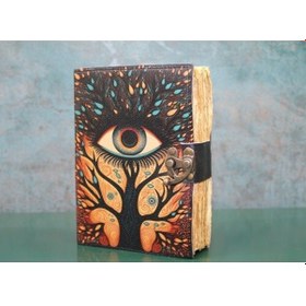 Resim Göz Tasarımlı Deri Defter 