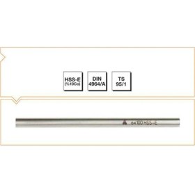 Resim MTE Makina Takım 12X125 Hss - E (%10CO) Dın 4964/A Yuvarlak Kesitli Torna Kalemi 